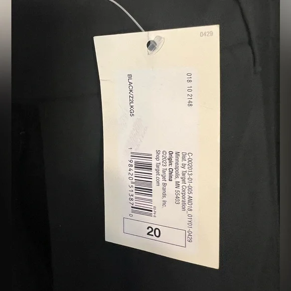 A New Day Black Dress Pants Tuxedo Stripe Business Office Chic Classy NWT - Picture 5 of 7